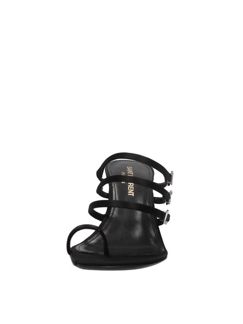 Mules Jerry in raso SAINT LAURENT | 775214 9QNAG 1000NERO